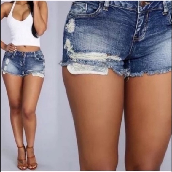 DENIM DAISY DUKES - Picture 2 of 7